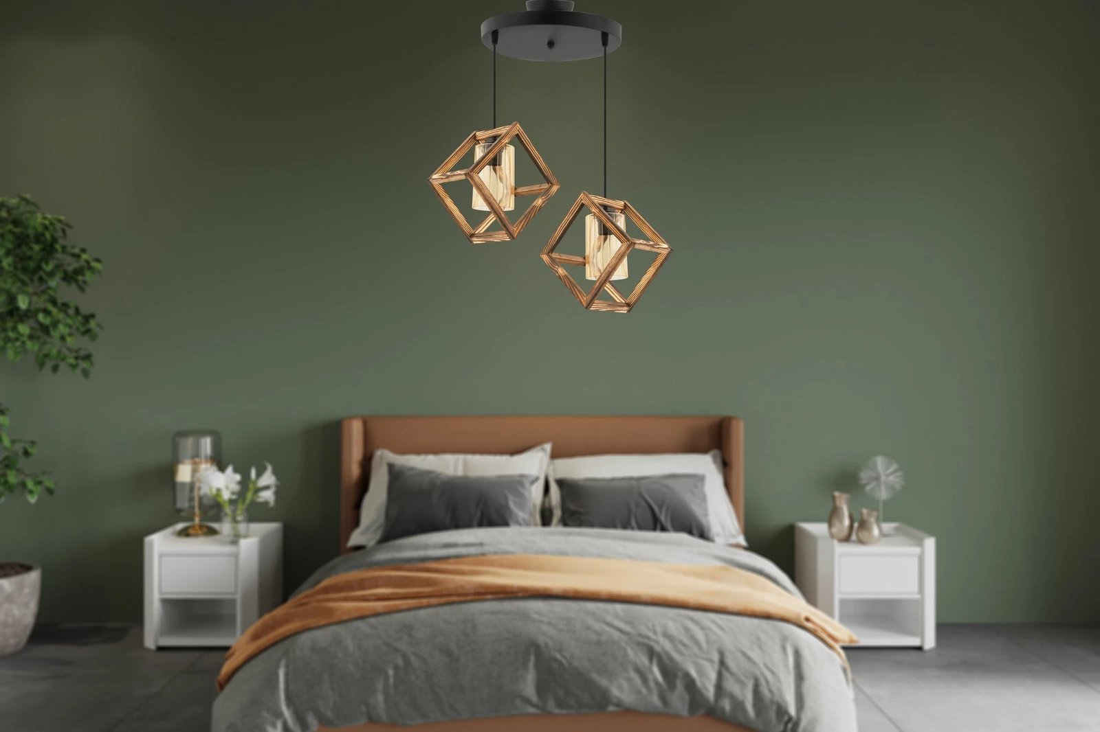 Llambë tavani Opviq, Cube Double B, xham