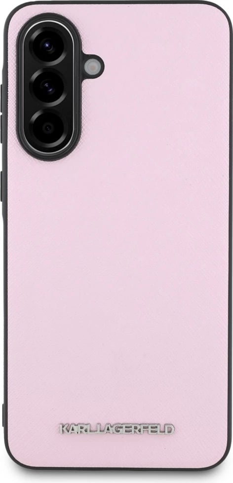 Mbështjellës Karl Lagerfeld Saffiano Metal Logo për Samsung Galaxy A56, Rozë