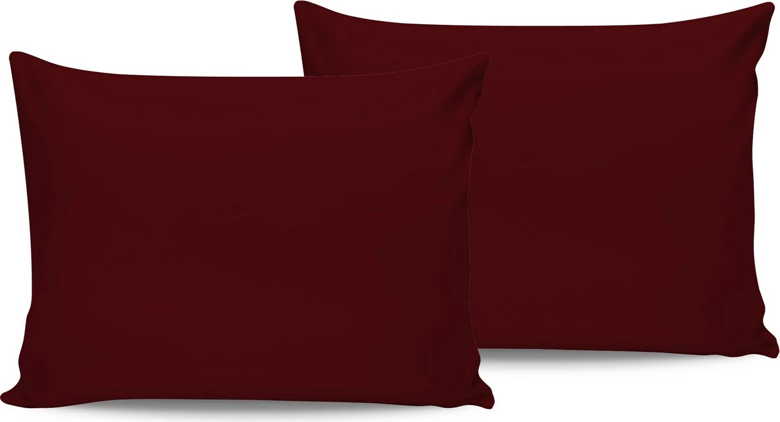 Set këllëfësh për jastëk, satin, 2 copë, ngjyrë maron, L'essentiel