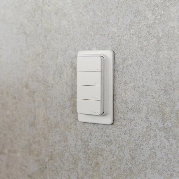 Buton i mençur Shelly Blu RC Button 4, Bluetooth, i bardhë