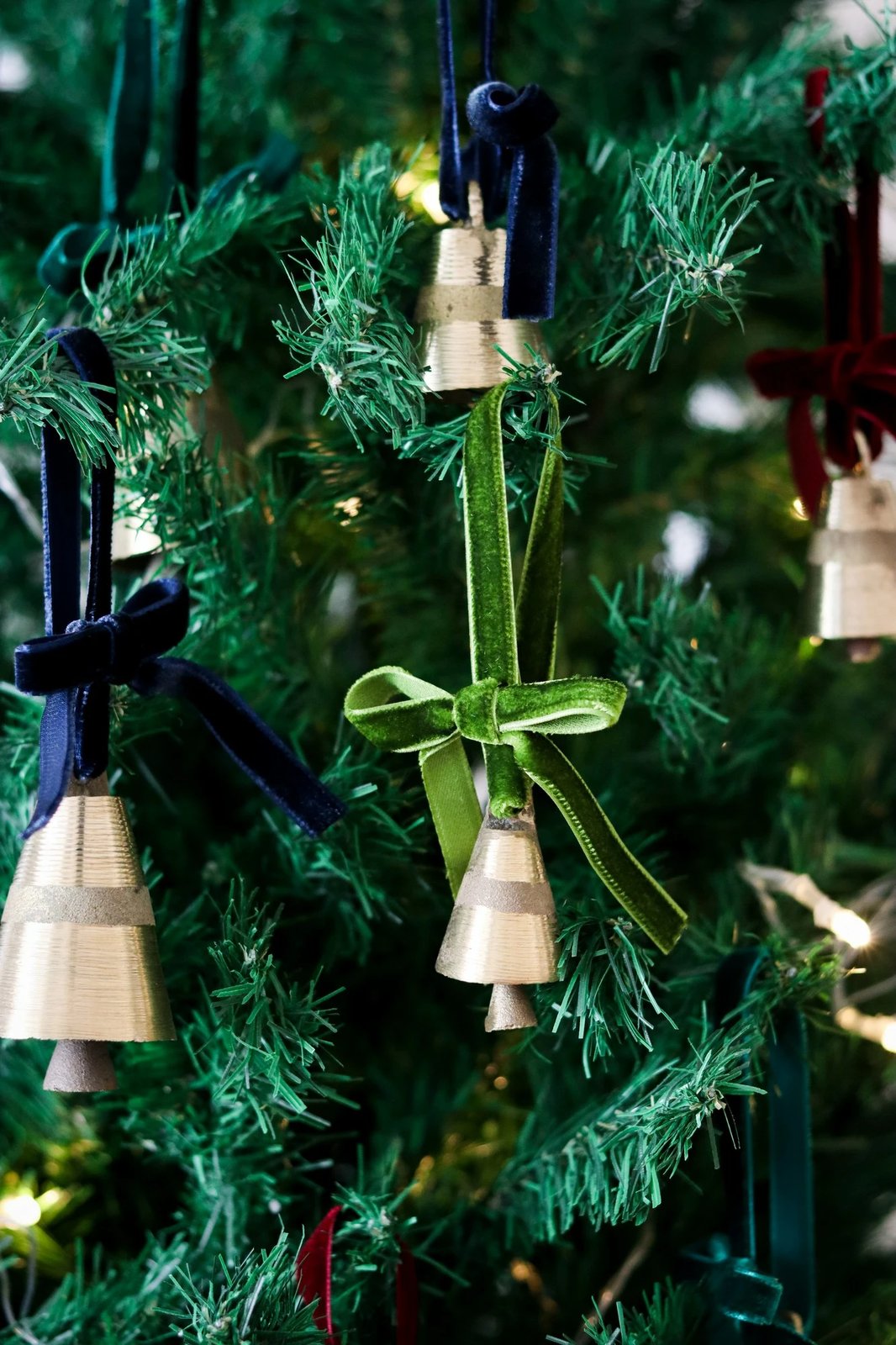 Stoli për pemë të Vitit të Ri, kadife, ngjyrë e gjelbër e çelët, BSY240