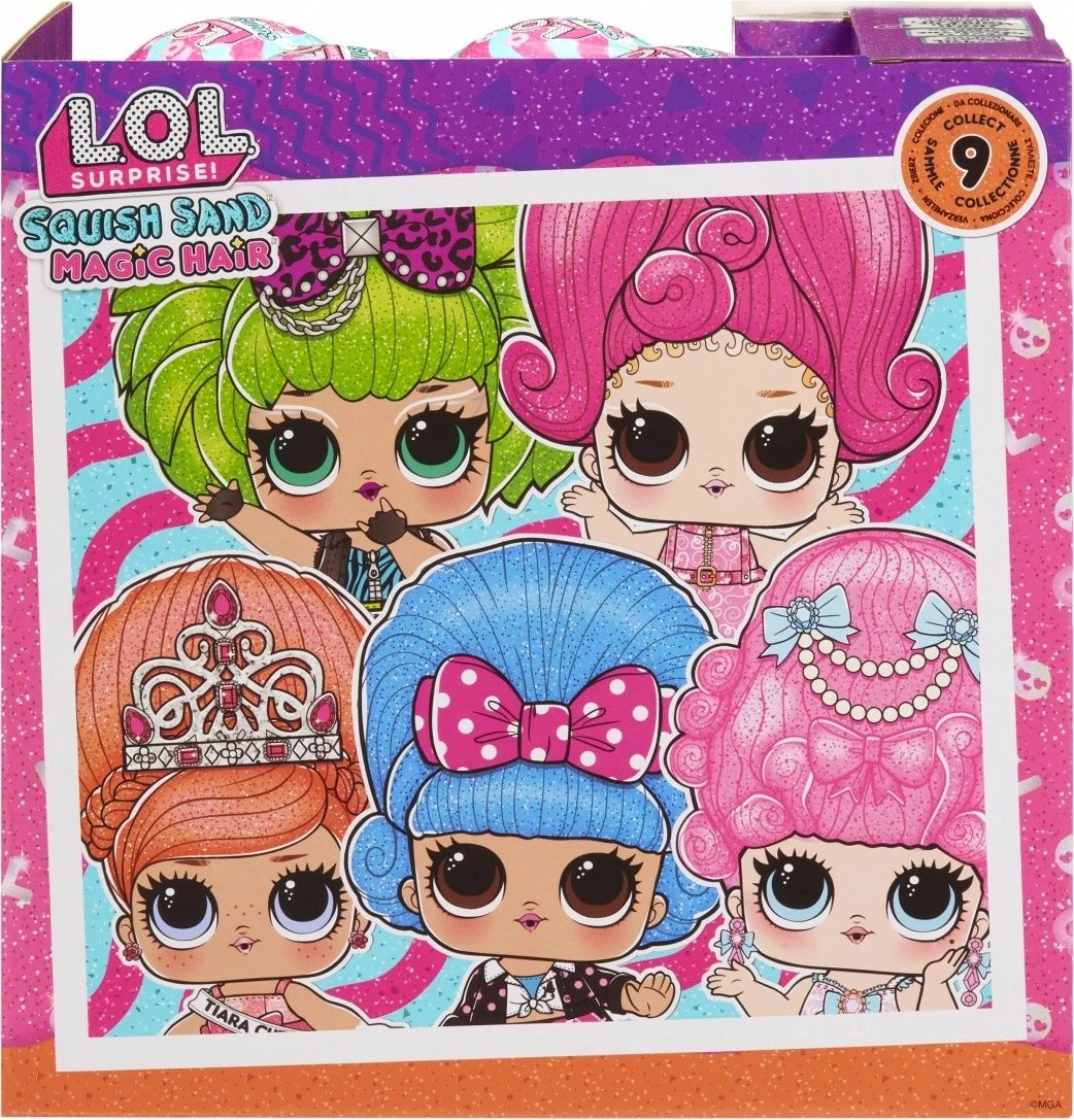 Set lodrash L.O.L. Surprise Kinetic Sand Tots, 12 copë, me rërë magjike, për vajza, ngjyra të përziera