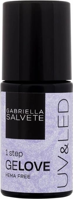 Llak për thonj për femra Gabriella Salvete Over The Moon GeLove 01 Midnight e purpurt 8ml