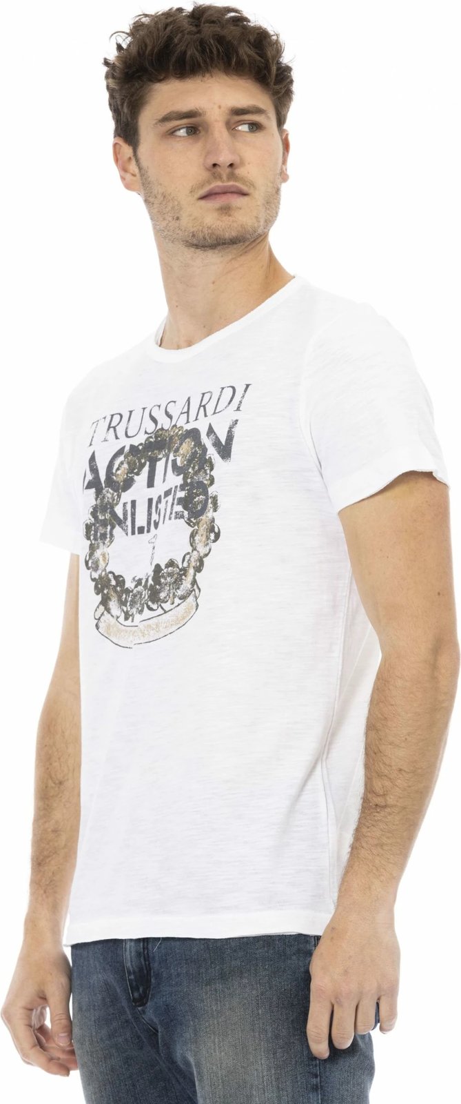 Maicë për meshkuj Trussardi Action, e bardhë