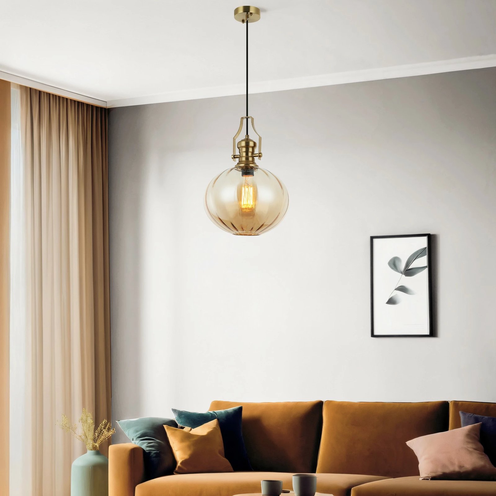 Llambë tavani Opviq, Cueva - P01-CO, ngjyrë llak antik