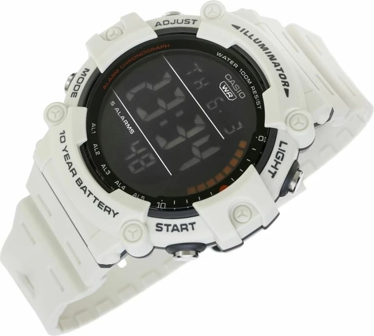 Orë dore CASIO unisex, gri e çelët