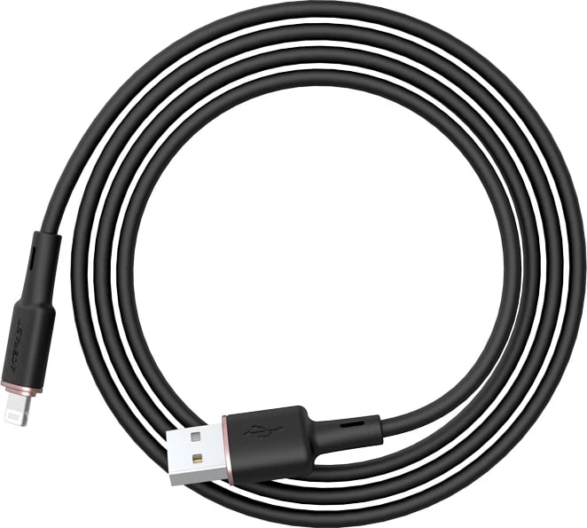 Kabllo Acefast C2-02, USB në Lightning, 1.2m, 2.4A, e zezë