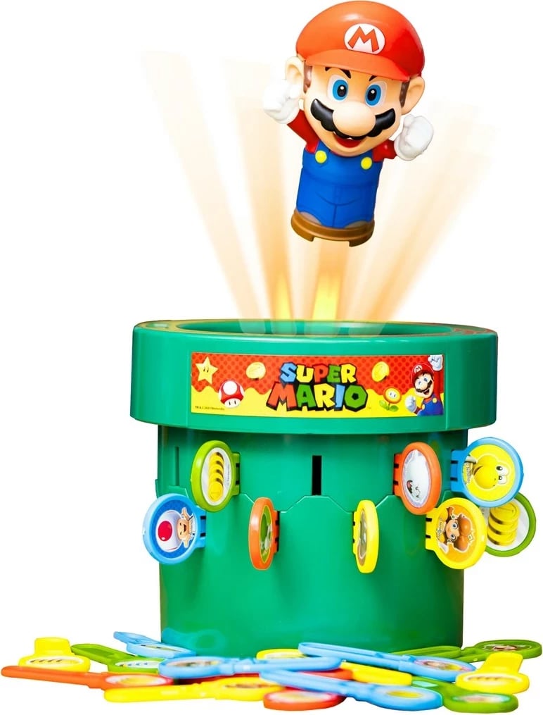 Lojë tavoline TOMY Pop Up Super Mario, shumëngjyrëshe