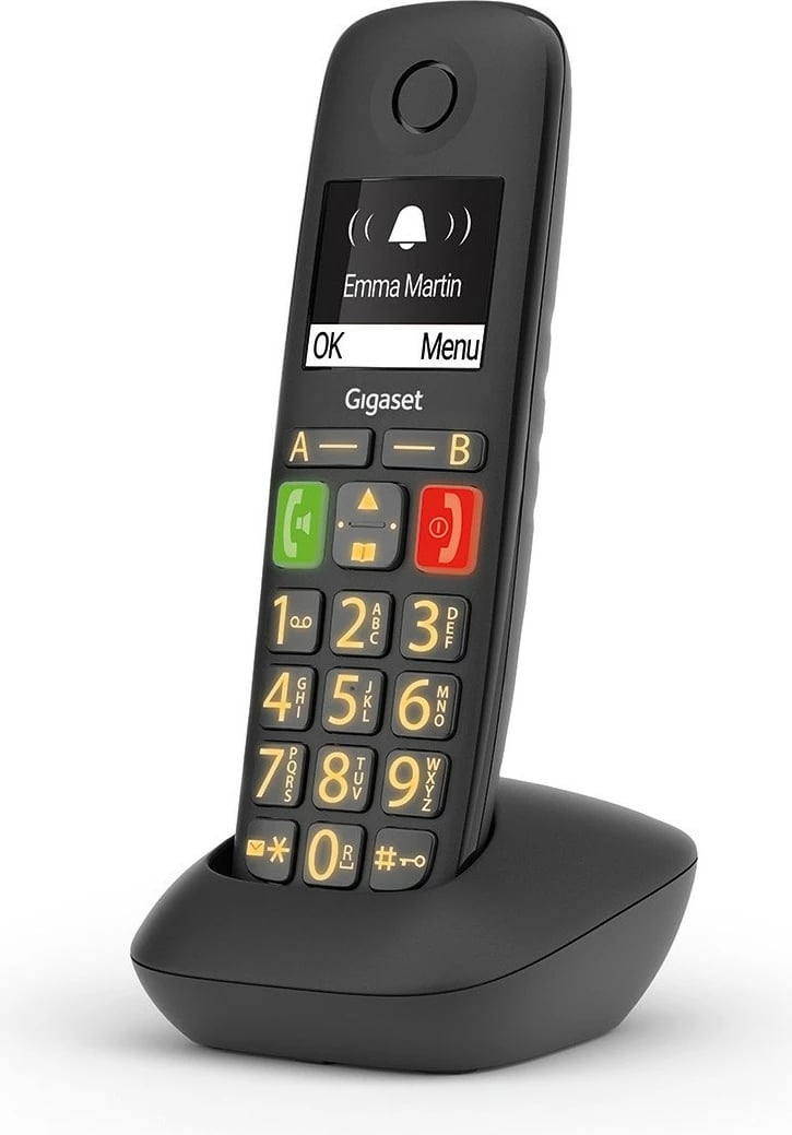 Telefon pa tela Gigaset E290HX, DECT, 150 kontakte, i zi