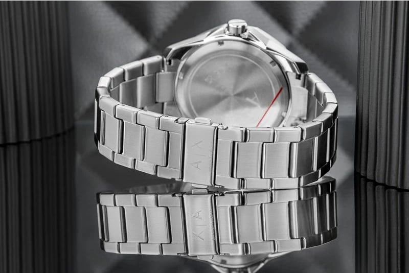 Orë dore për meshkuj Armani Exchange, argjend