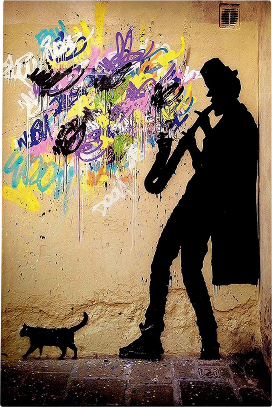 Pikturë muri GOBI, kanavacë e printuar, 50x3x70cm