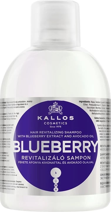 Shampon për femra Kallos KJMN Blueberry Revitalizing, 1000ml