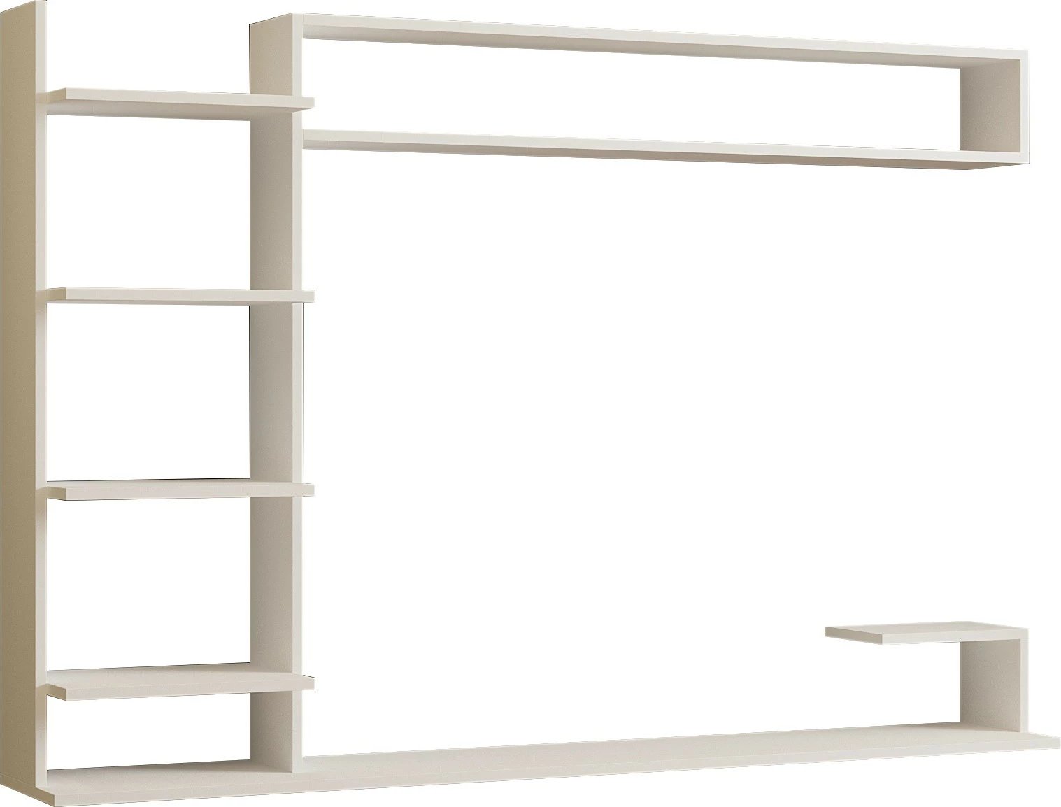 Komodë TV Hanah Home, ngjyrë e bardhë, stil skandinav