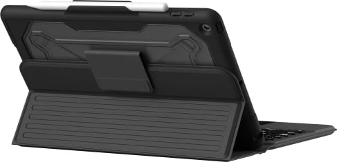 Mbështjellës me tastierë Bluetooth UAG për iPad 10.2", me touchpad dhe mbajtës për Apple Pencil, e zezë