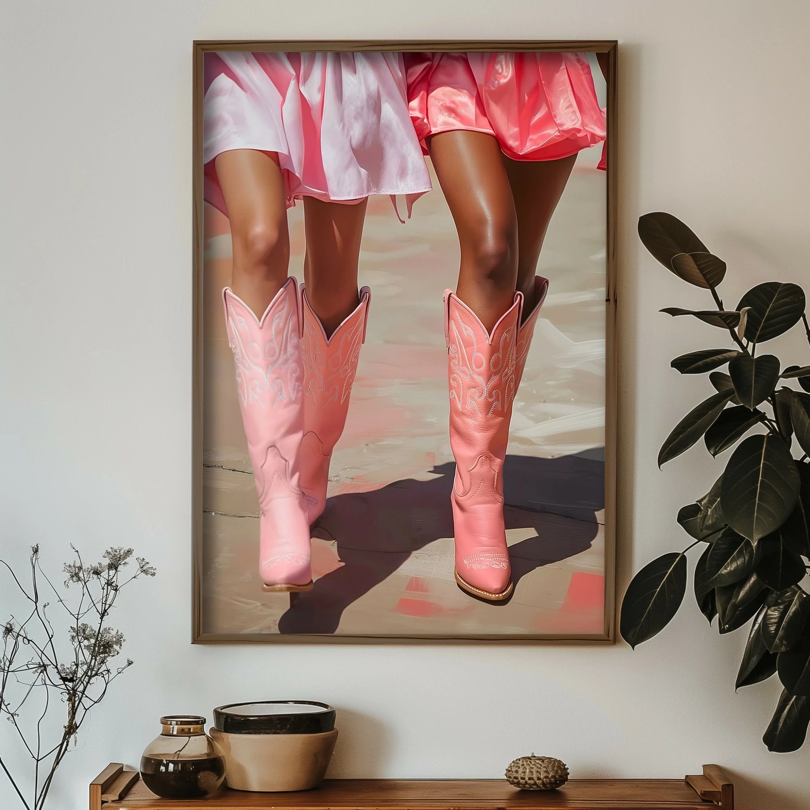 Pikturë dekorative me kornizë, MDF, shumëngjyrëshe, Wallity, GE082-L