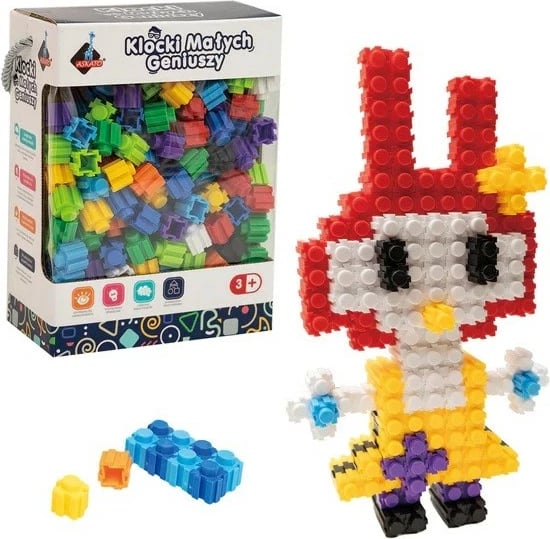 Set blloqesh ndërtimi plastike ASKATO Small Geniuses Blocks, 310 pjesë, shumëngjyrëshe