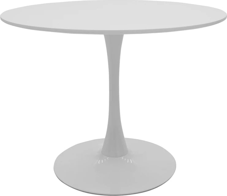 Set tavoline me karrige Julita-Balou, ngjyrë e bardhë, D100x75cm