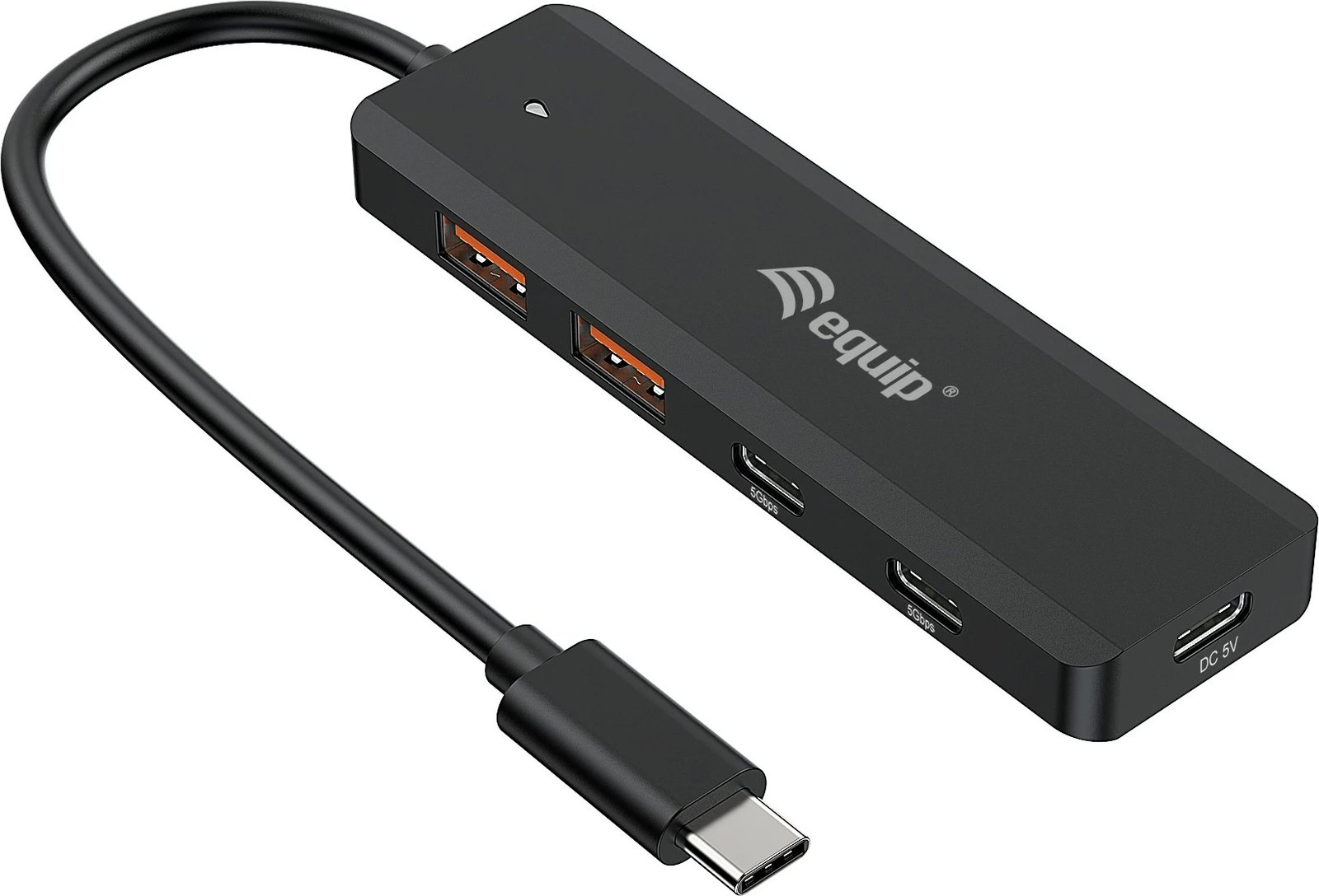 USB hub Equip 128966, 4 porta, USB-C/USB-A, 10Gbps, i zi