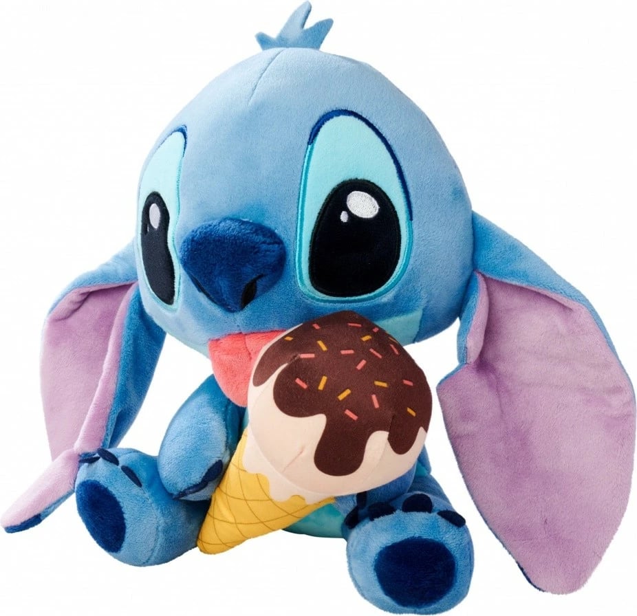 Lodër pelushi Simba Stitch me akullore, 25 cm, multikolor
