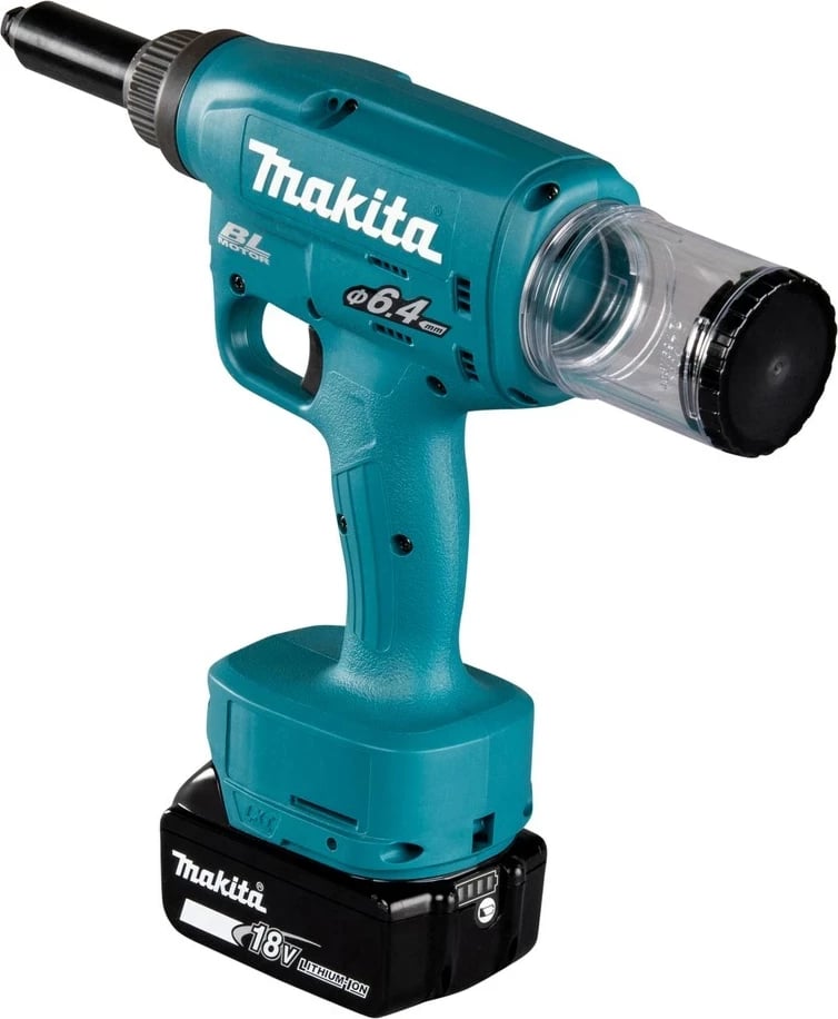 Riveter dore Makita DRV250RFJ, elektrik, 18V, Blu