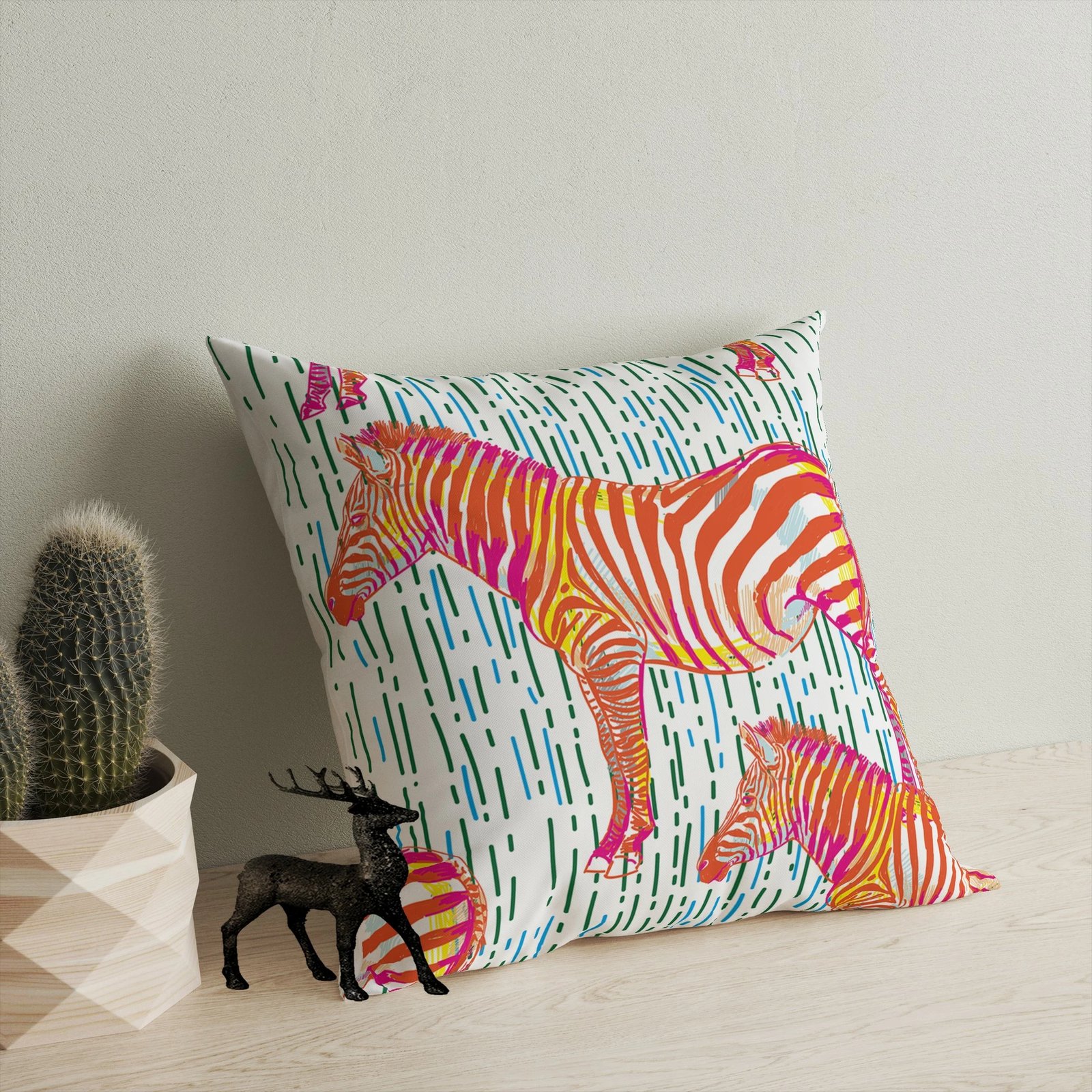 Jastëk dekorativ, shumëngjyrësh, Evila Originals, A11982, 43x43cm