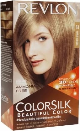Ngjyrë për flokë Revlon Colorsilk Ammonia Free 61 unisex Dark Blonde