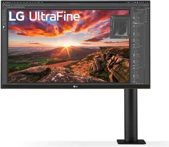 Monitor LG 27UN880P-B, 27", IPS, 4K, 60 Hz, USB-C, HDR, Głośniki 5 W, Pivot, i zi