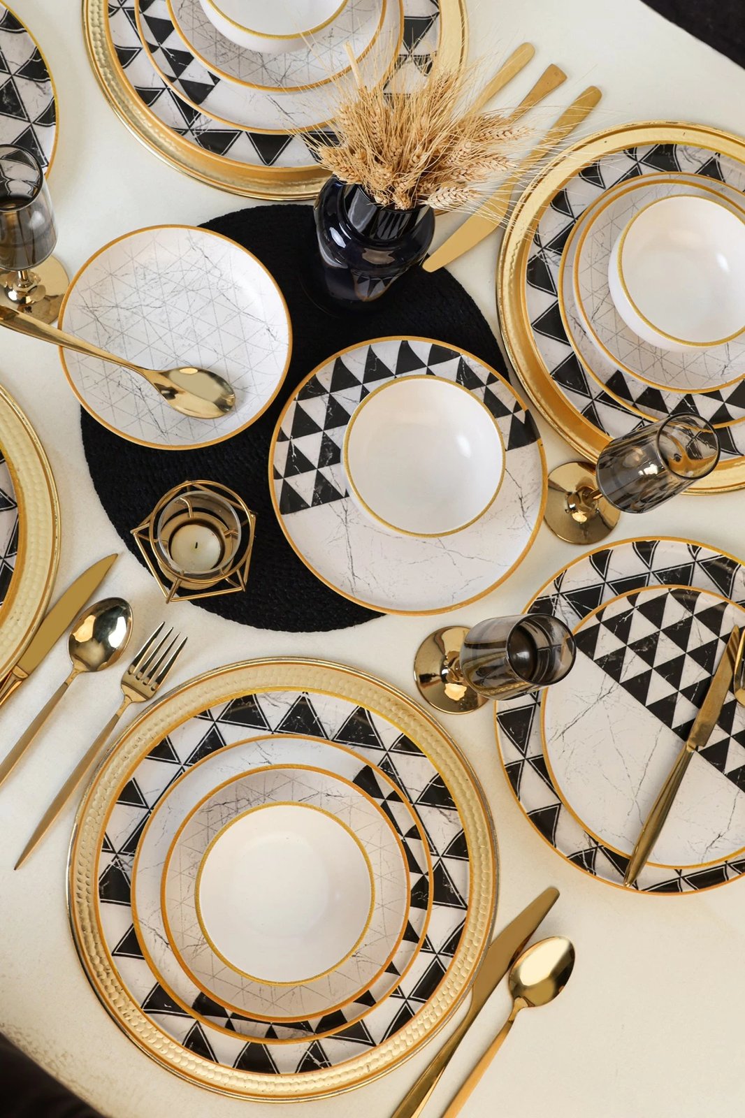 Set enësh darke prej qeramike, 24 copë, Hermia Concept, X0001606300000000000000000