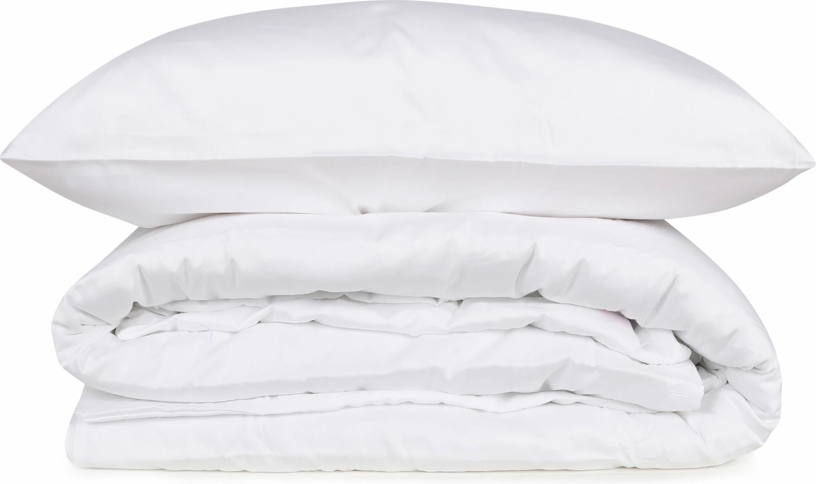 Set mbulesë për jorgan Super King, satin, ngjyrë e bardhë, L'essentiel, Elegant