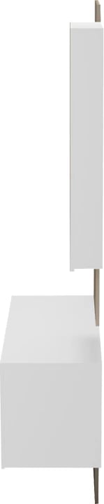 Mobilje korridori Arika me pasqyrë, ngjyrë e bardhë-sonoma, 100x37.1x199.5cm