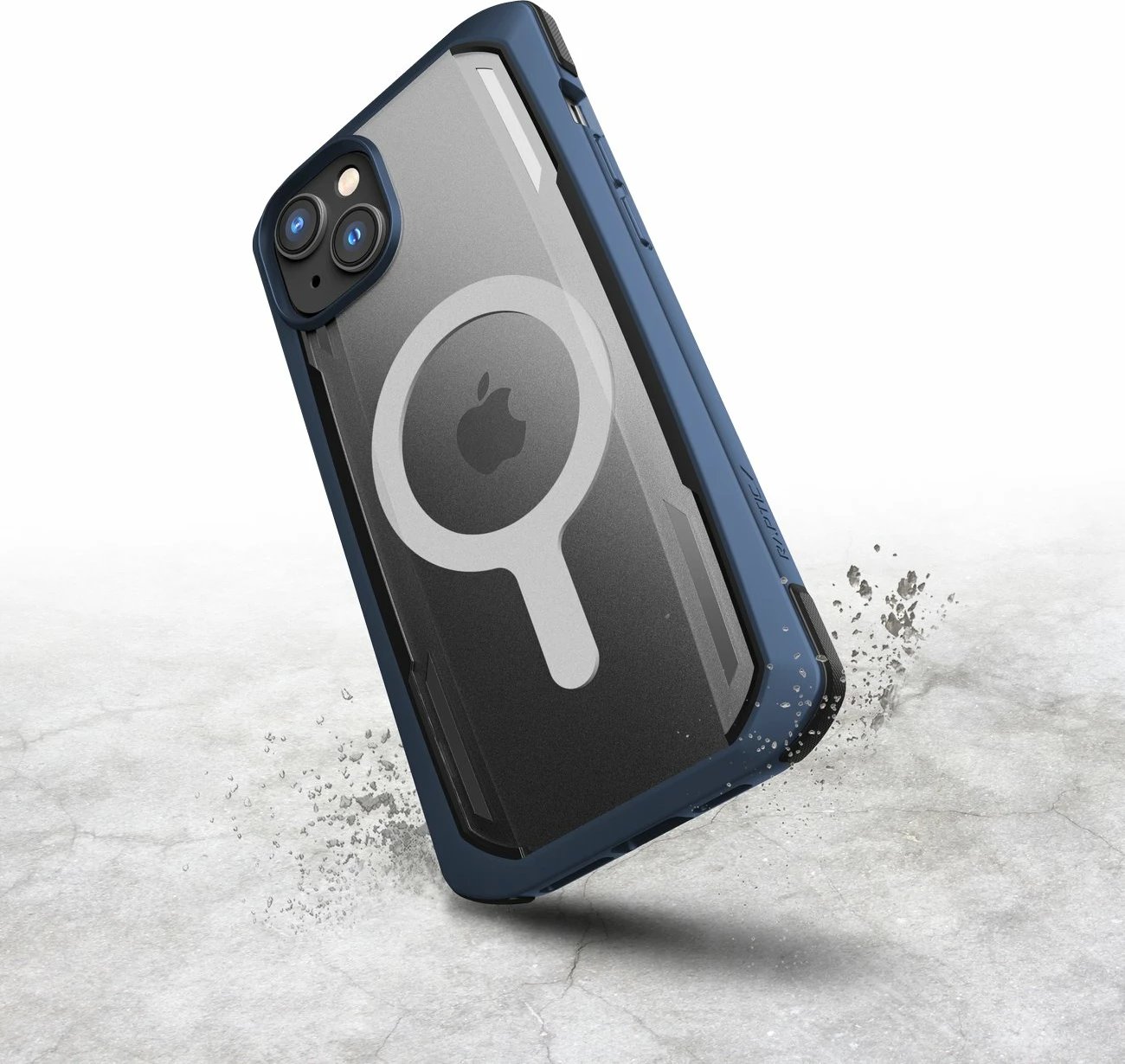 Mbështjellës Raptic X-Doria Secure built për iPhone 14 Pro, MagSafe, Blu