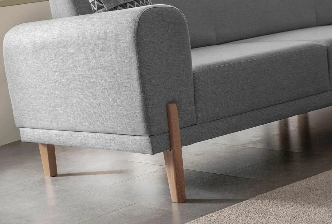 Kënd-sofë krevati, ngjyrë gri, Atelier del Sofa, Relax Djathtas