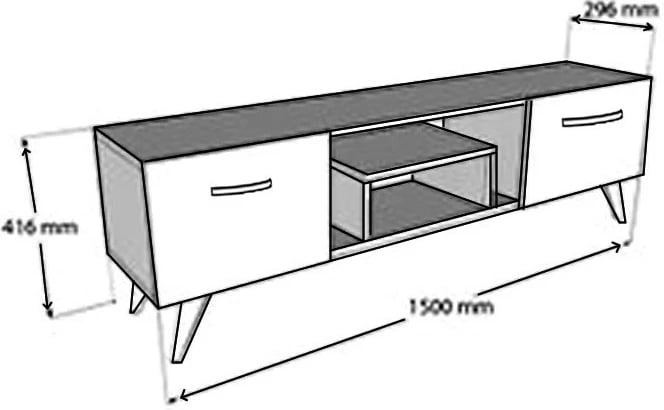 Komodë TV Hanah Home, Irma, ngjyrë arre