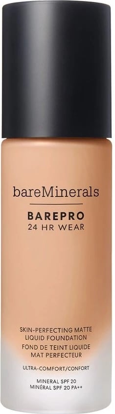 Fondatinë për femra bareMinerals BarePro 24HR Wear Skin-Perfecting Matte Liquid Foundation Light 26 Cool 30ml