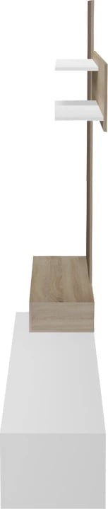 Set për dhomë dite Litende, ngjyrë e bardhë-sonoma, 249.4x42.2x199.5cm