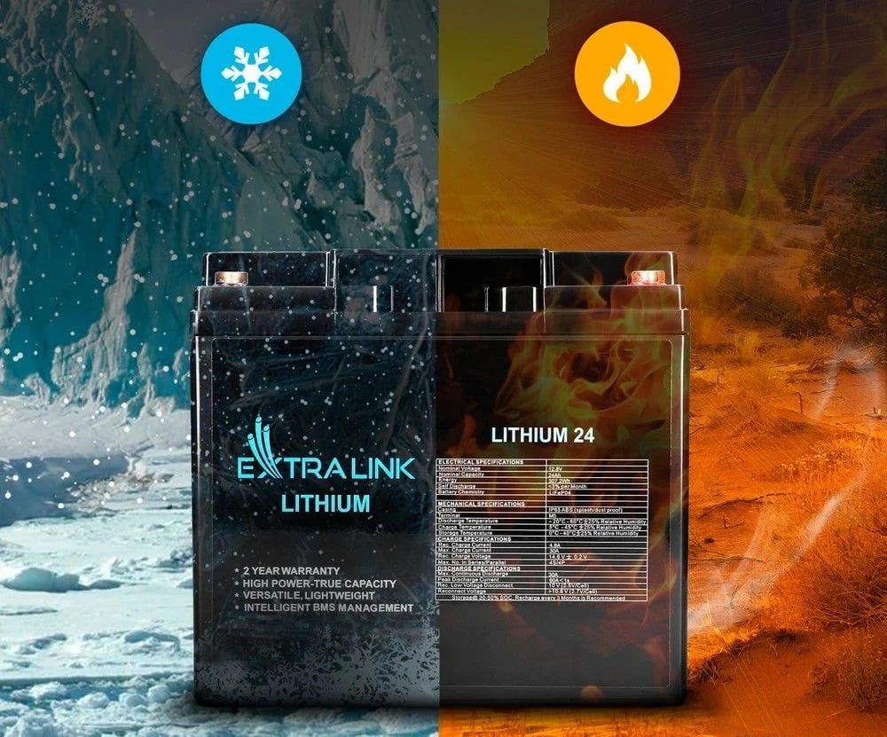 Bateri LiFePO4 Extralink EX.30424, 24Ah, 12.8V, e zezë Bateri LiFePO4 Extralink EX.30424, 24Ah, 12.8V, e zezë