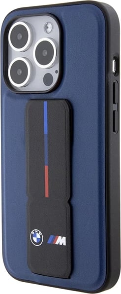 Mbështjellës BMW M Grip Stand Bicolor për iPhone 15 Pro, Blu