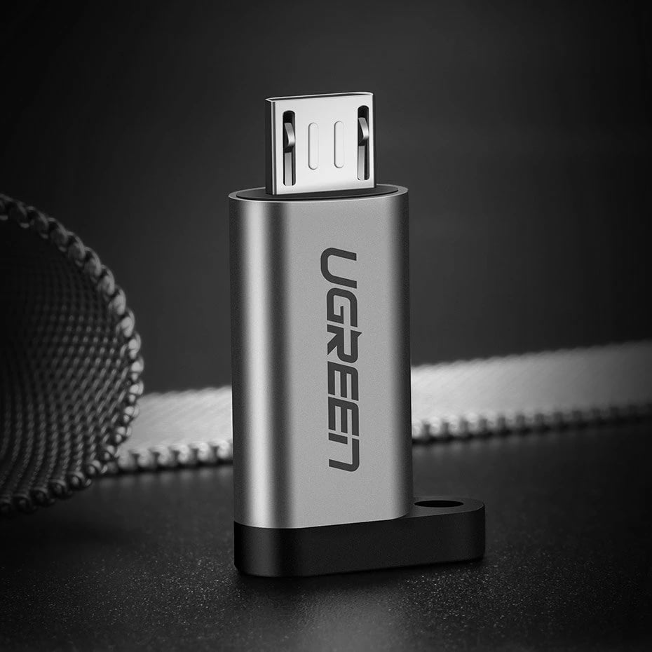 Adapter Ugreen USB Type C në micro USB 50590, Gri
