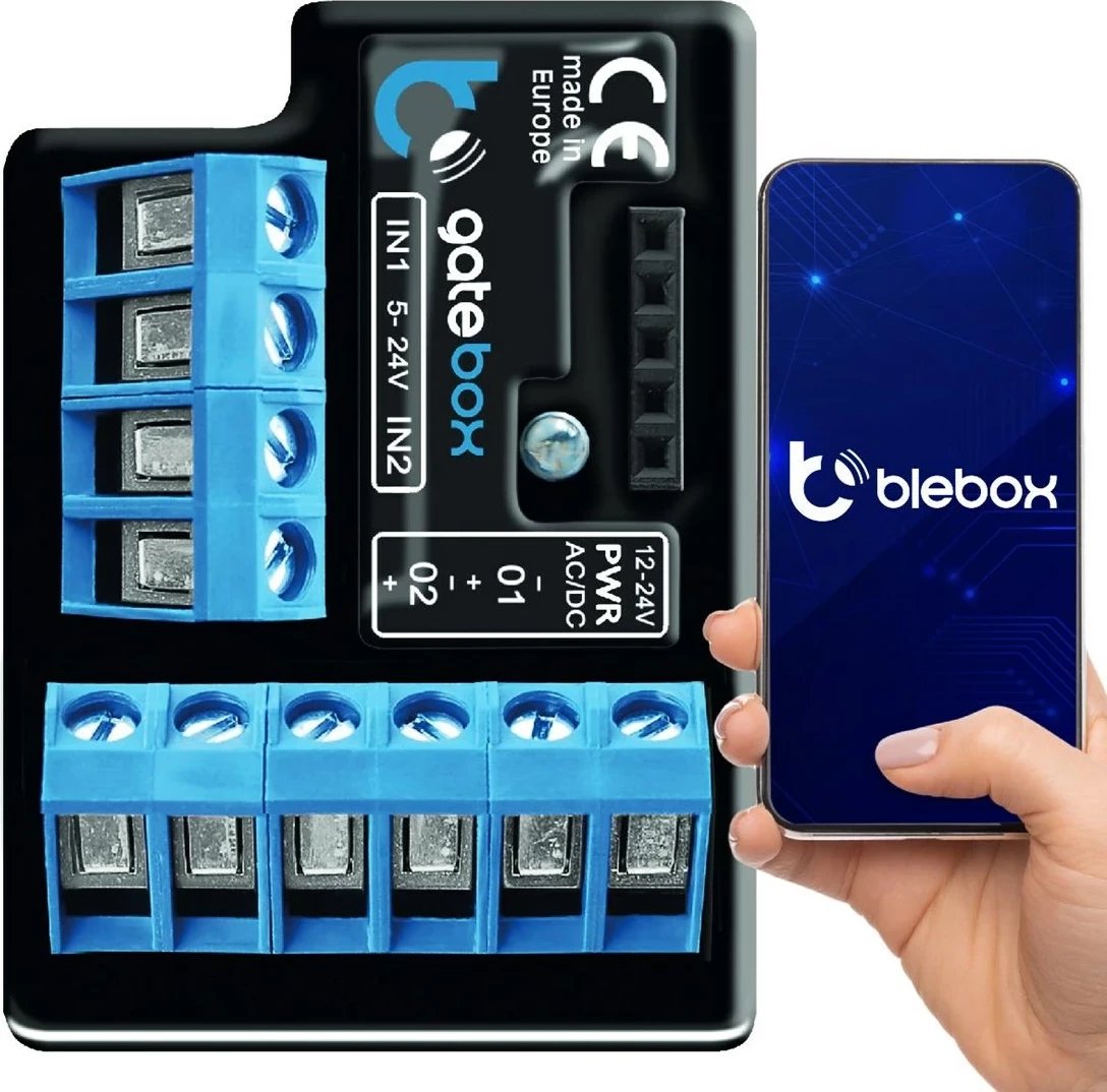 Kontroller dere Blebox gatebox, sistem kontrolli