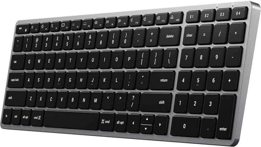 Tastierë Satechi ST-BTSX2M, Bluetooth, QWERTY, Anglisht, Gri