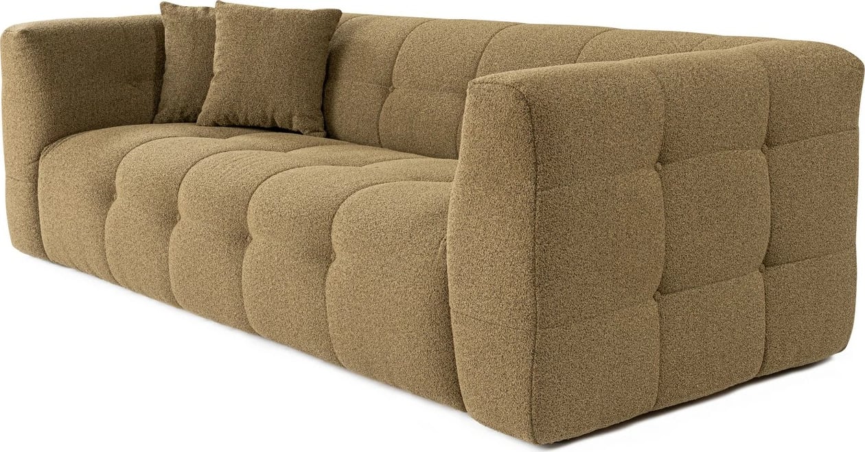 Divan treshe Atelier del Sofa, Cady, ngjyrë kaki