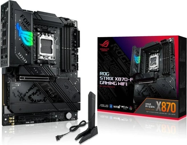 Pllakë amë ASUS ROG STRIX X870-F GAMING WIFI, Socket AM5, ATX, E zezë