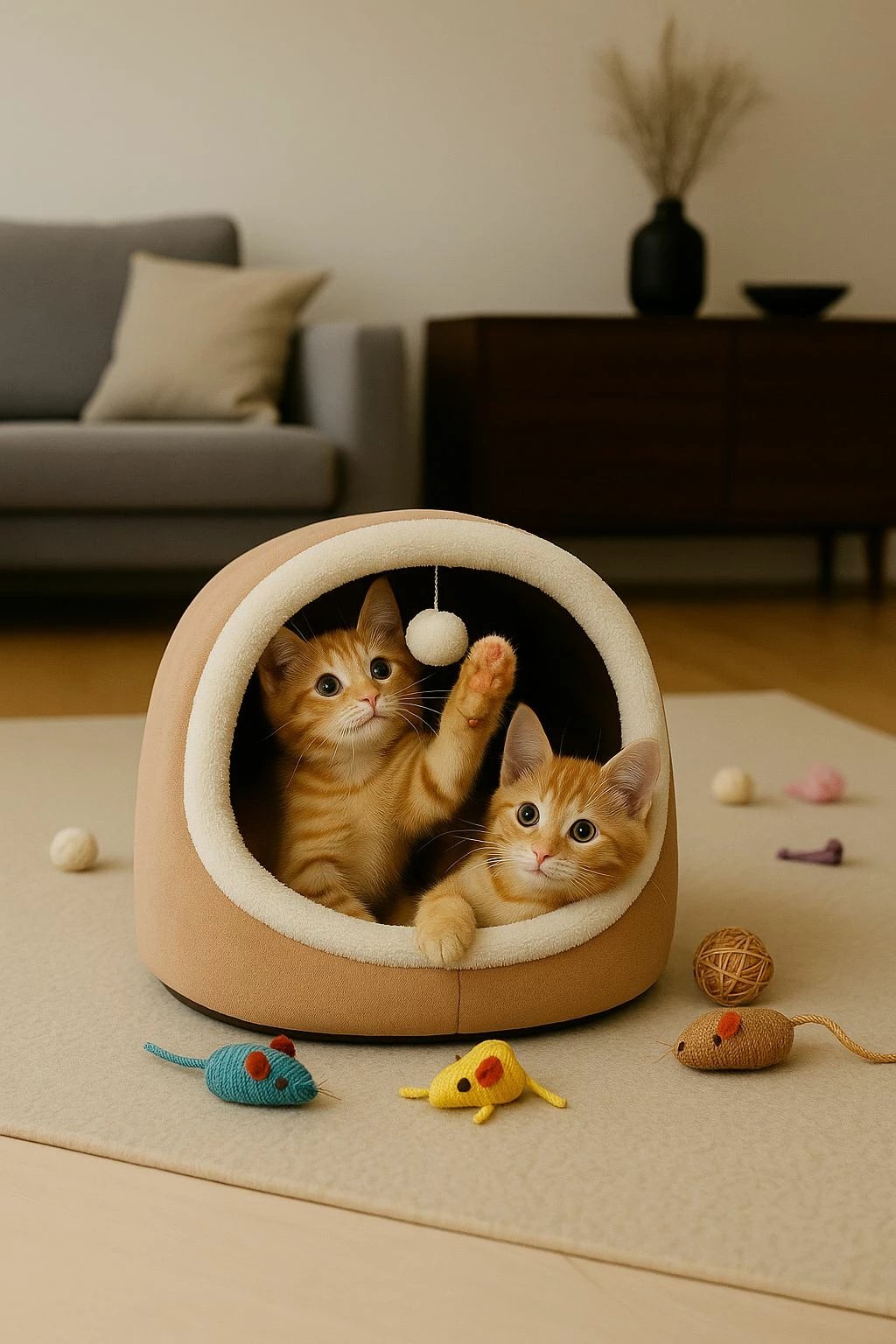 Shtrat për mace Alaska STD, ngjyrë latte