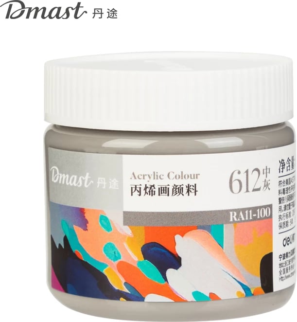 DELI NGJYRE AKRIL 100ML 612 MEDIUM GREY