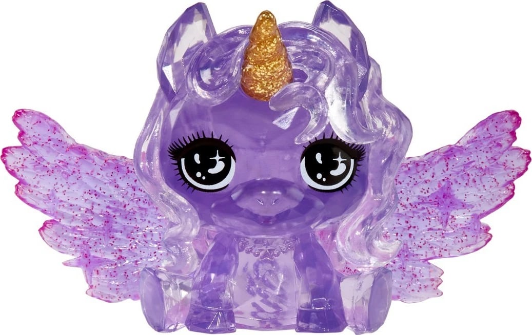 Kukull lodër Rainbow High Littles Amethyst Willow me krahë, 14cm, vjollcë, set me kafshë lodër