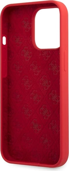 Mbështjellës Guess GUHCP13XLSLMGRE për iPhone 13 Pro Max 6.7", silikon, e kuqe Mbështjellës Guess GUHCP13XLSLMGRE për iPhone 13 Pro Max 6.7", silikon, e kuqe