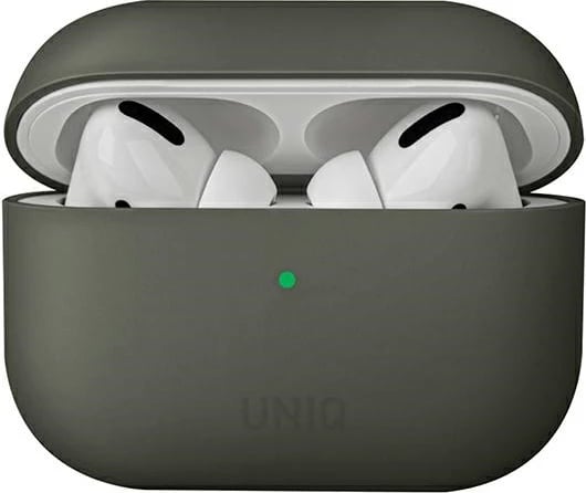 Mbështjellës UNIQ Lino për AirPods Pro, silikon, gri