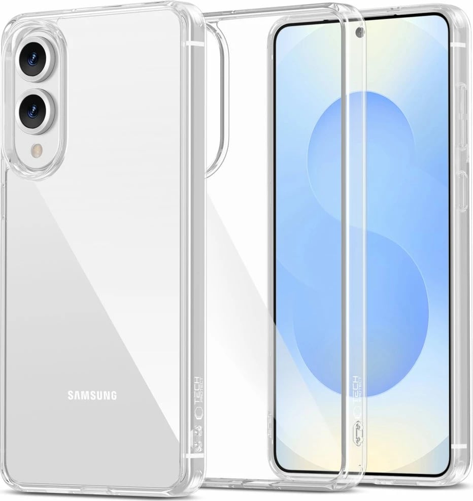 Mbështjellës Tech-Protect FlexAir Hybrid për Samsung Galaxy S25 Edge, Transparent