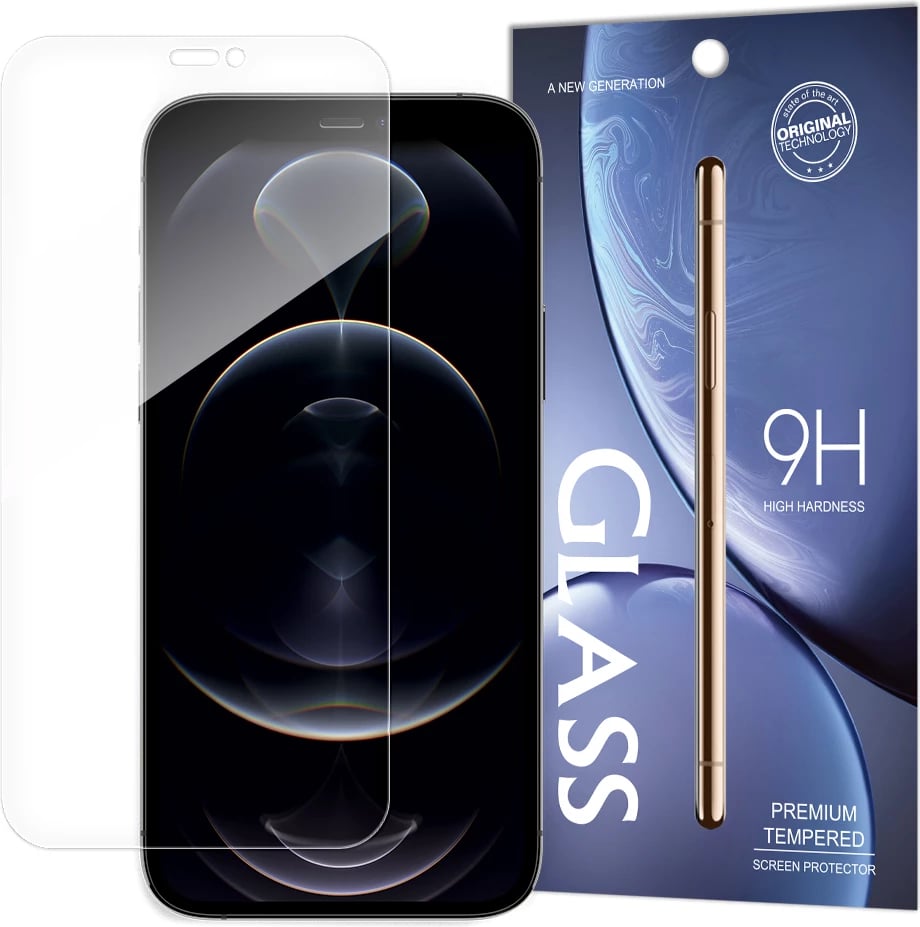 Xham i temperuar Hurtel për iPhone 14 Plus / 13 Pro Max, 9H, paketim zarf