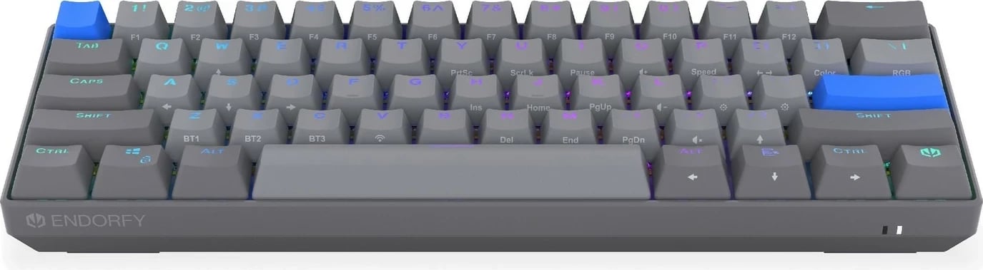 Tastierë mekanike Endorfy Thock V2 Compact Wireless, 60%, RGB, gri